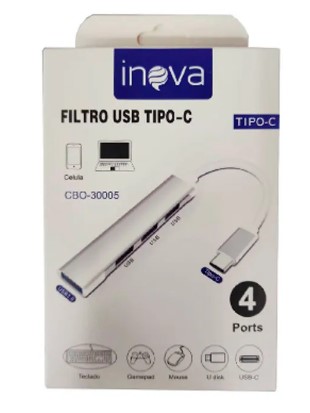 Filtro Usb Inova 4 Portas Usb Cbo-3005 www.distribuidoracp.com.br