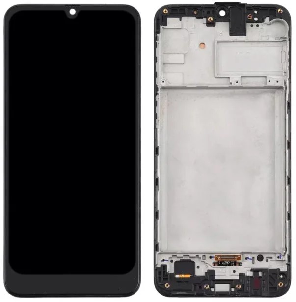 Tela Display Samsung M21 M215 M30 M305 M30s M307  Preto com Aro Origin